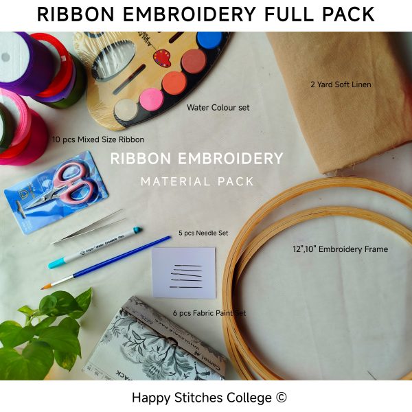 Ribbon Embroidery Material Pack